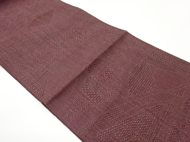 本場筑前博多抽象模様織出し名古屋帯